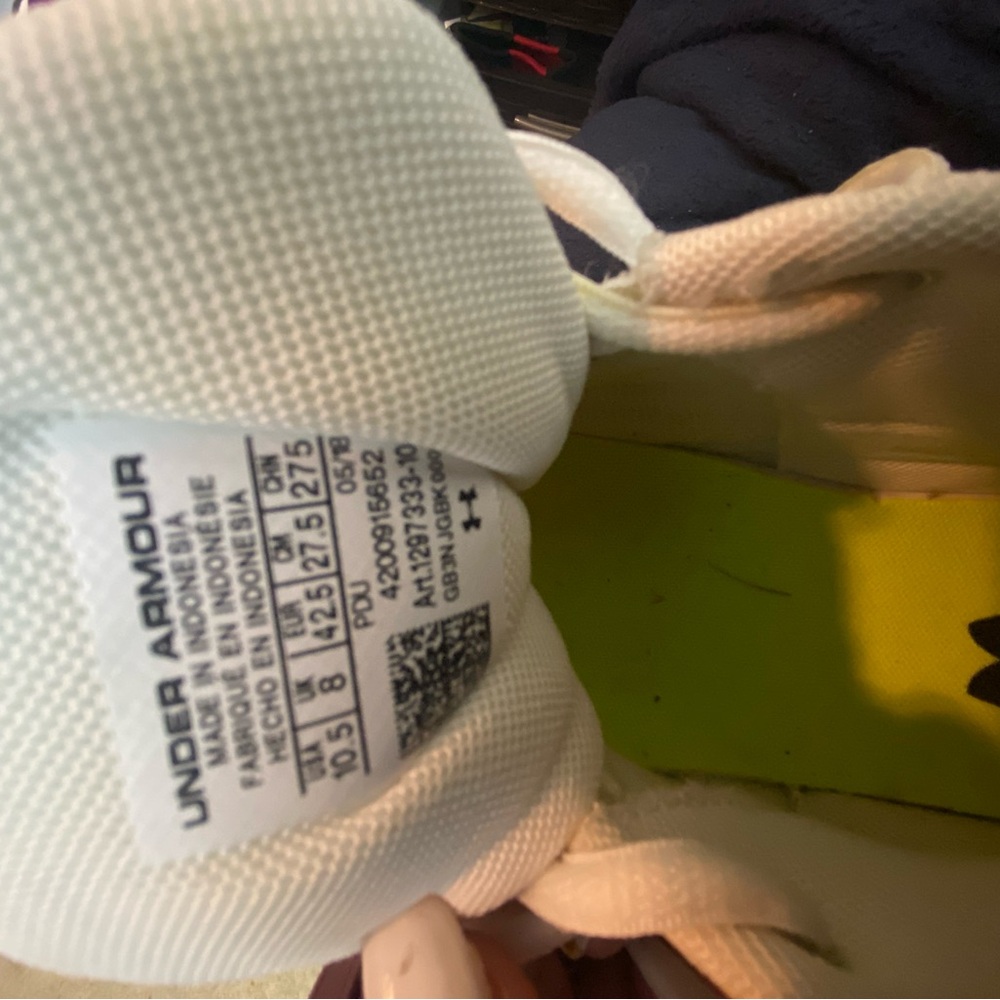 Under Armour White Athletic Shoes -
Softball - Picture 4 of 4